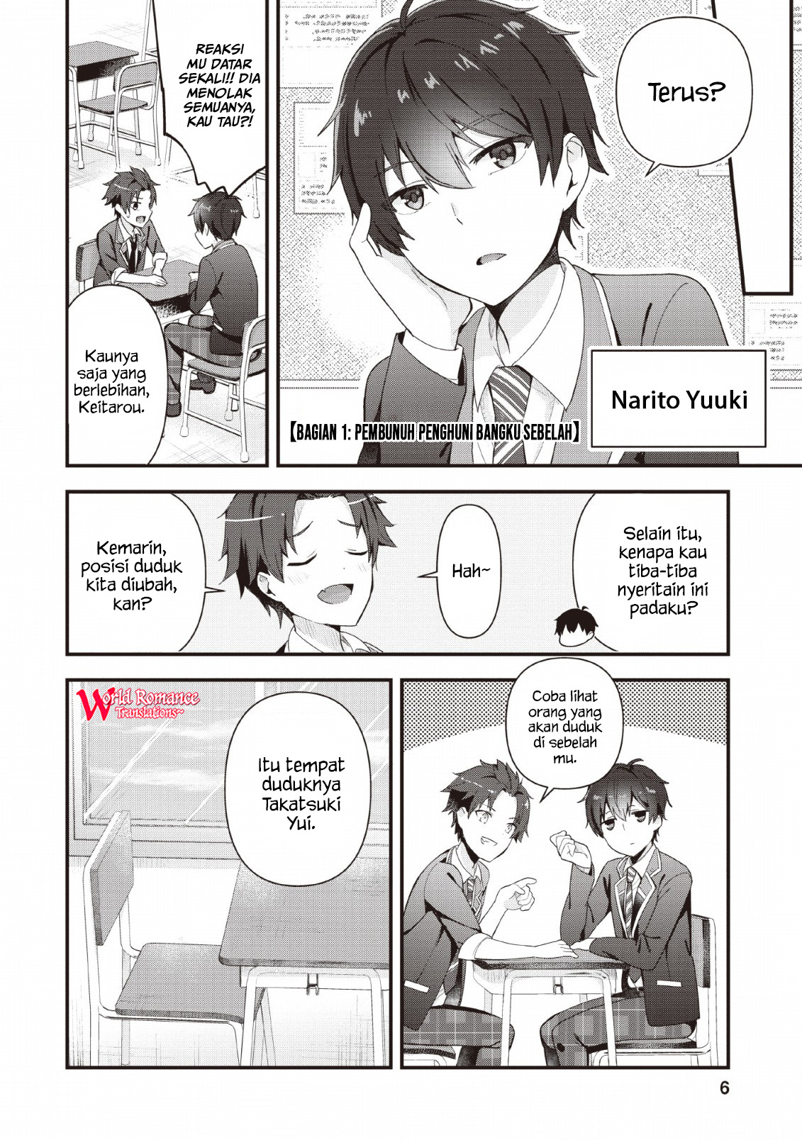 The Cute Girl Sitting Next to Me Is Trying to Make Me Fall in Love With Her as a Way to Ridicule Me, but the Tables Were Turned on Her Before She Knew It Chapter 01 Gambar 6